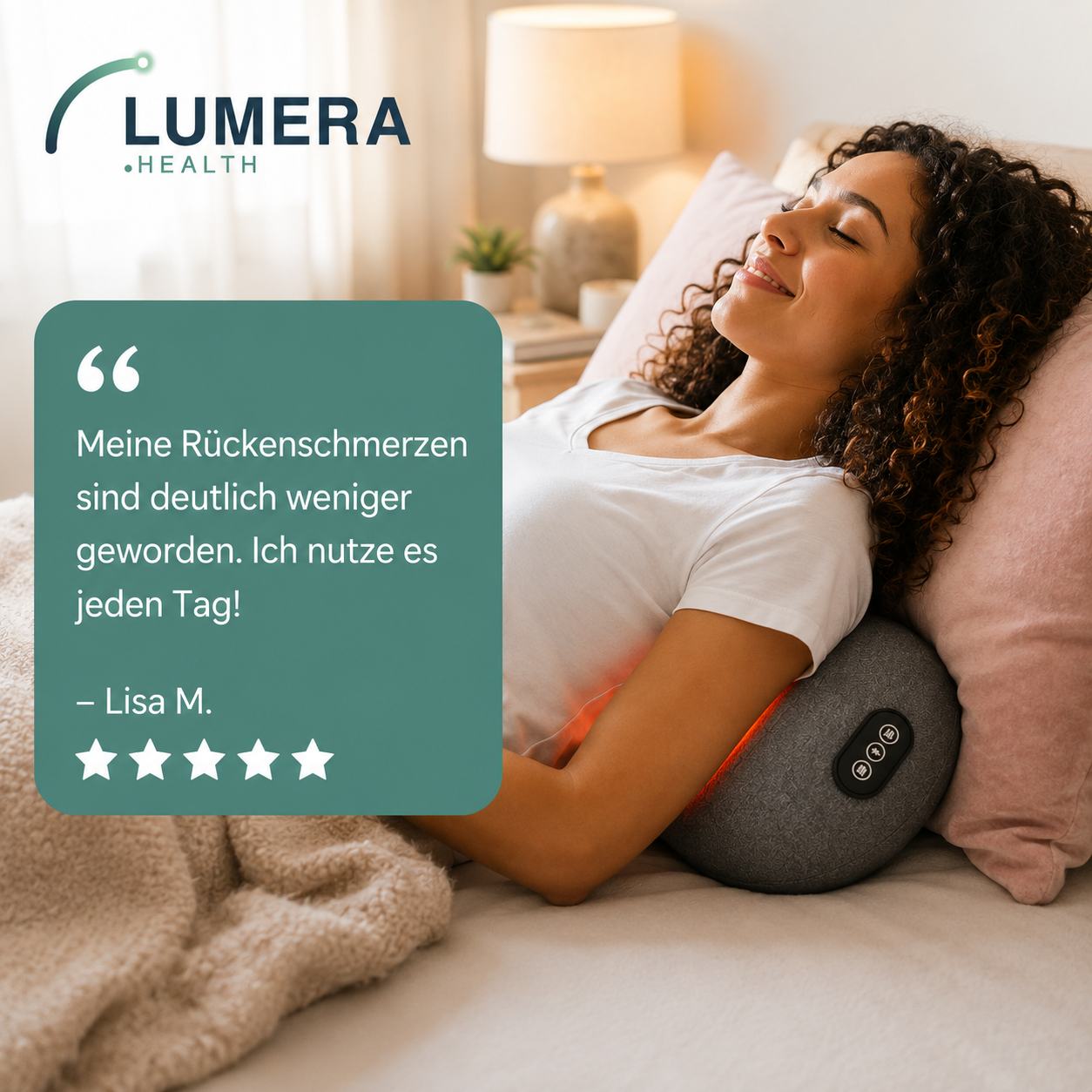 3-in-1- Rückenmassagegerät für Rückenschmerzen, Bandscheibe & Ischids
